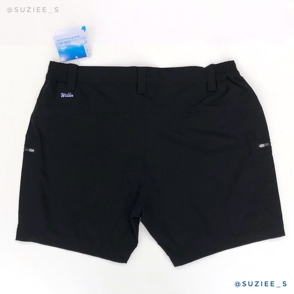 Willit Black Cargo Hiking Shorts Pockets 6” XL NWT - Picture 3 of 15